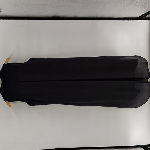 CAKE Pullover Black Dress Size Large Sleeveless Flowy V Neckline - Picture 5 of 7